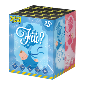 KÉK fiú vagy lány tűzijáték babaváró partyhoz